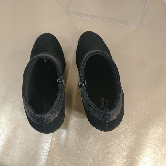 Clarks Black Ankle Boots - Picture 6 of 10